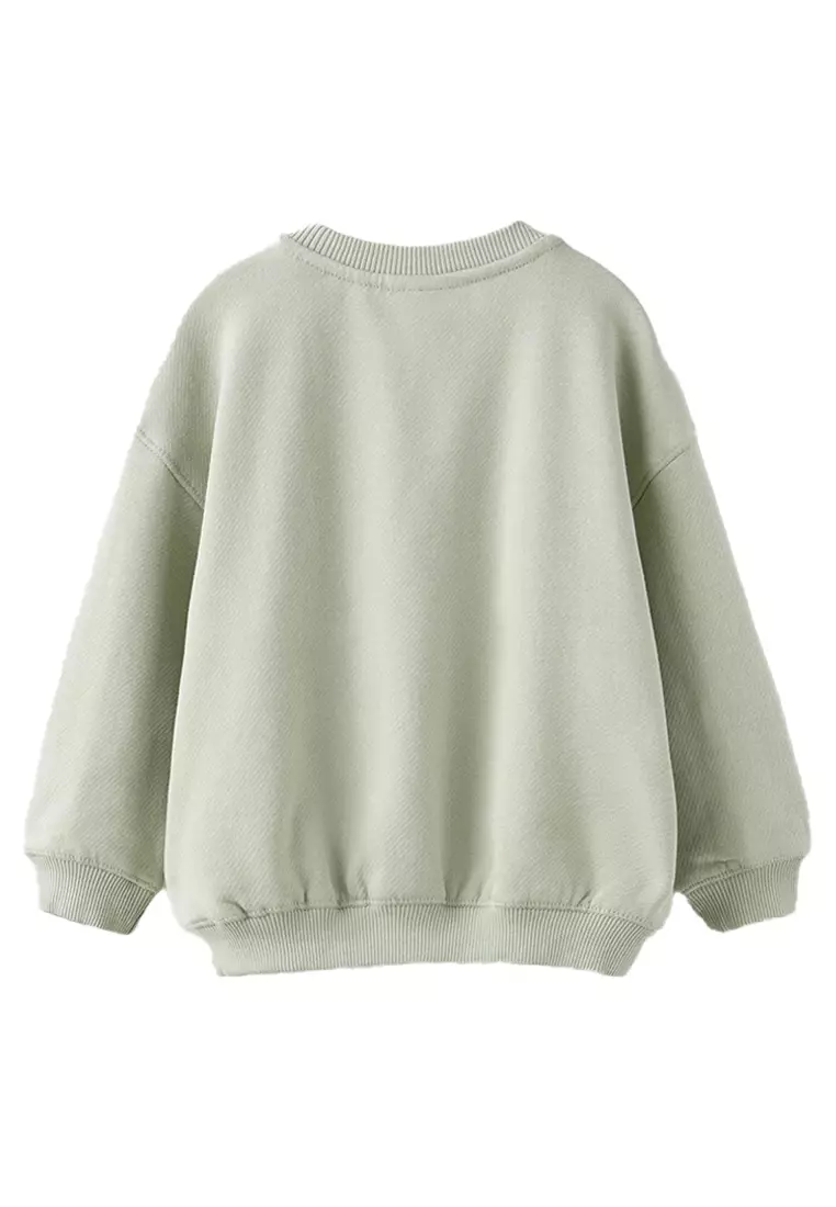 Henley Collar Sweatshirt