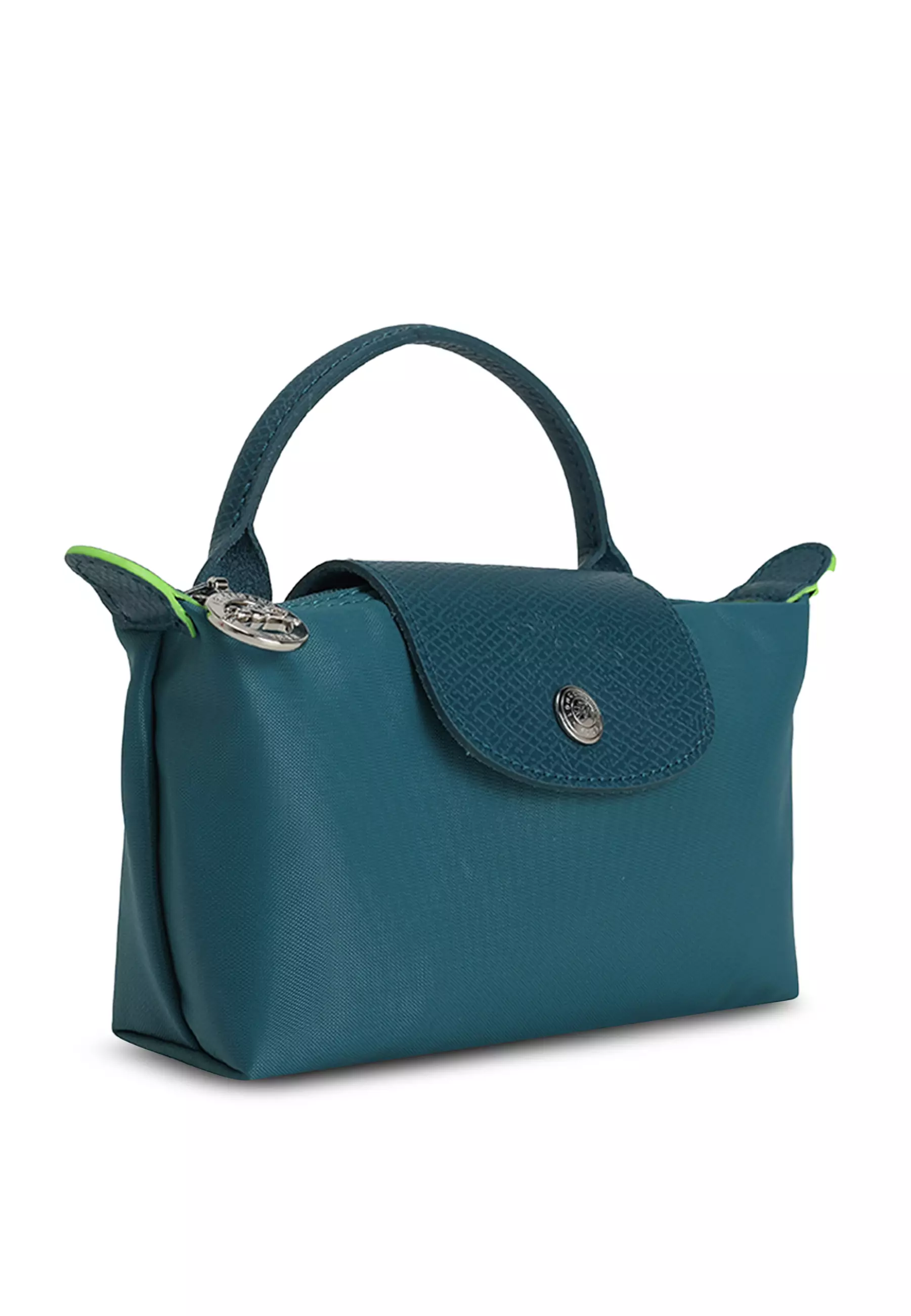 Buy LONGCHAMP Le Pliage Green Pouch with Handle 2026 Online | ZALORA