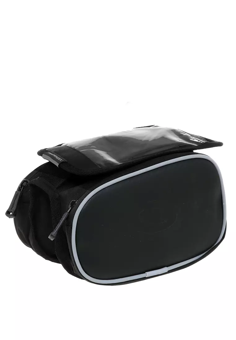 Qian Tas Sepeda Waterproof dengan Case Smartphone 2 Large Bag Rainproof Material Polyester ORIGINAL - Black