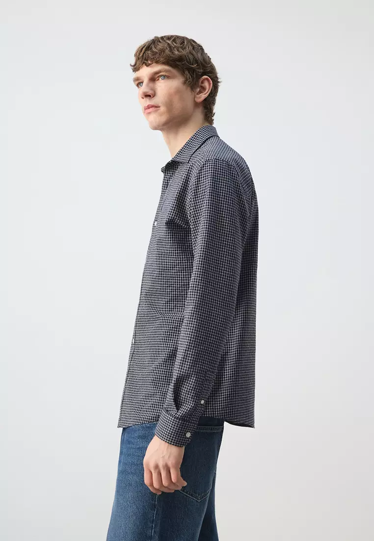 Regular Fit Check Cotton Shirt