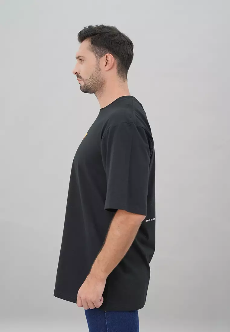 LGS STREET - Kaos Casual Pria Lengan Pendek Motif Polos Sablon Basic Reguler Fit - SO.30.H016.003.C