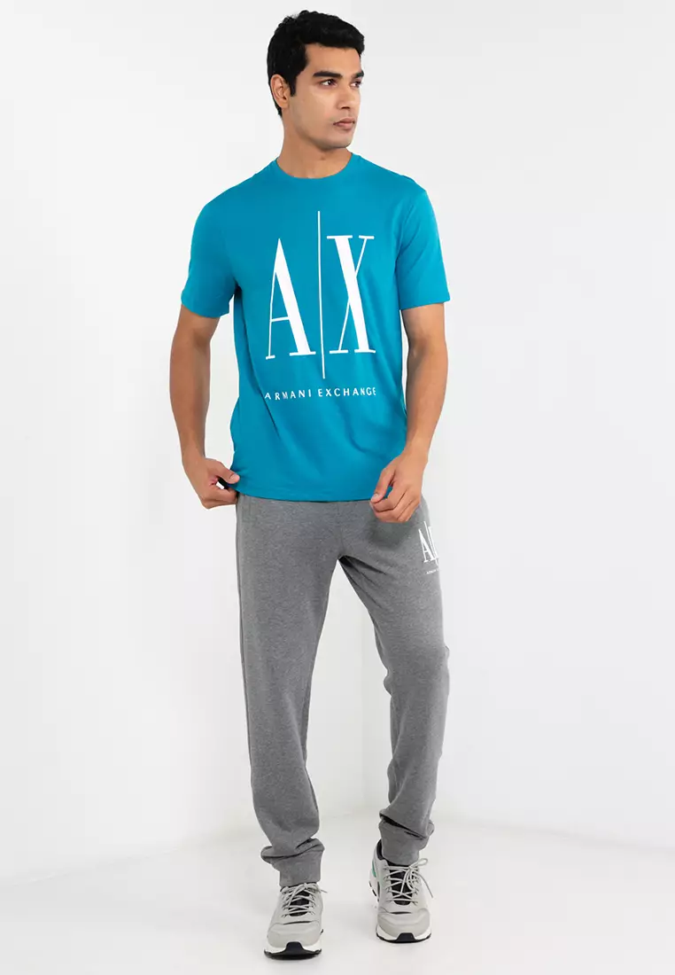 AX Armani Exchange Men's Two-Pack Stretch Cotton Fitted Crewneck