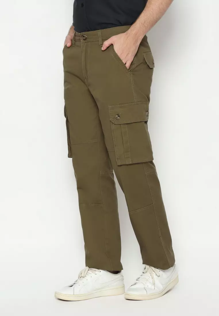 RBJ Celana Cargo Panjang Regular Fit Cotton Premium Pria