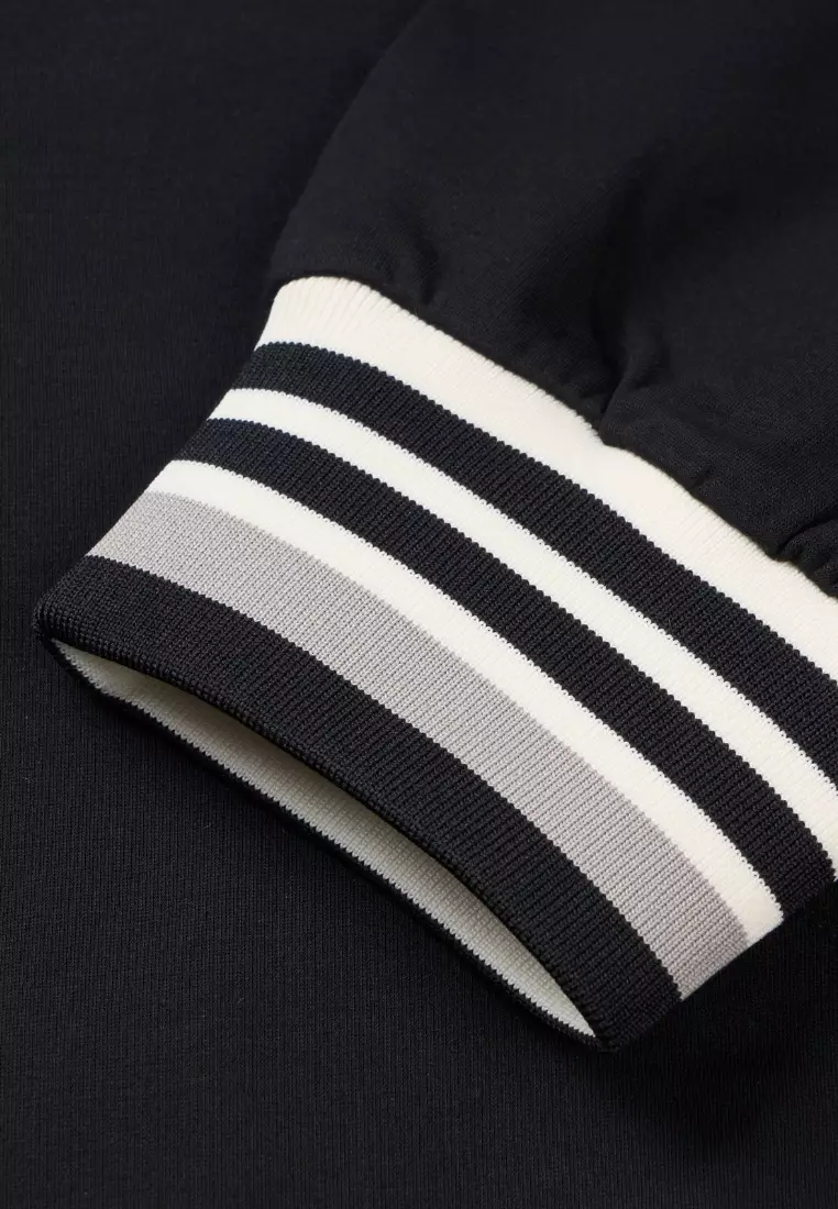 女裝 LOGO 側面條紋復古外套