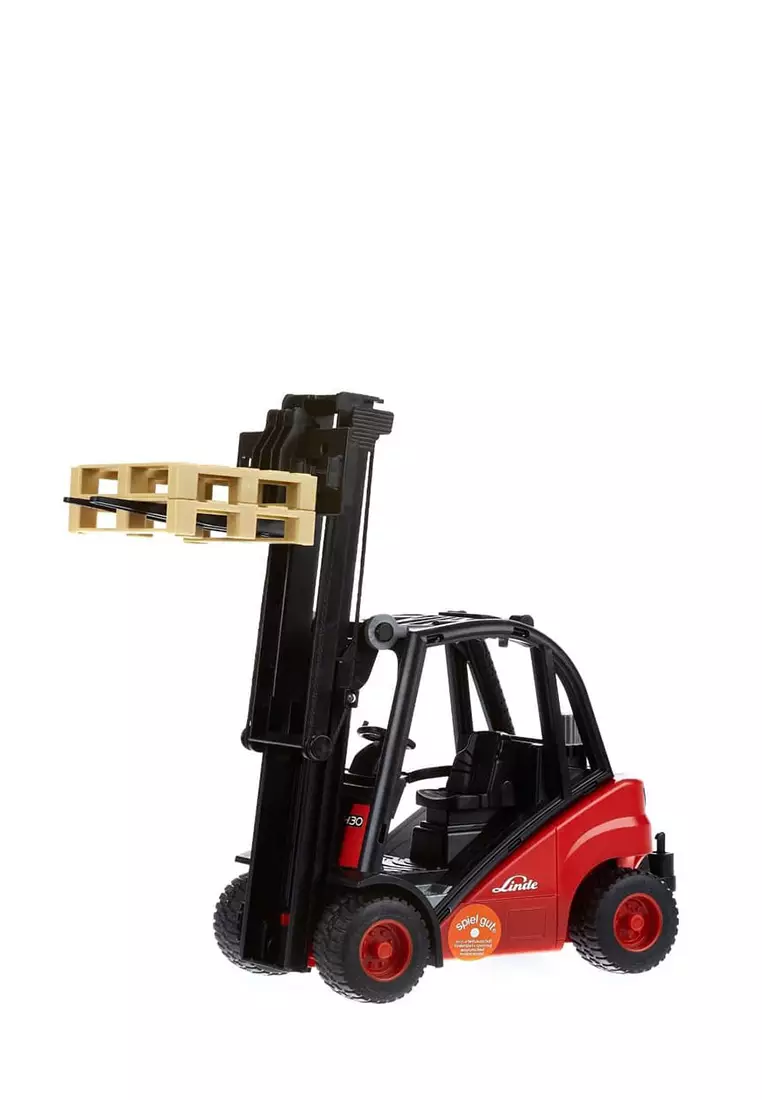 Bruder Toys 2511 -Linde fork lift H30D with 2 pallets