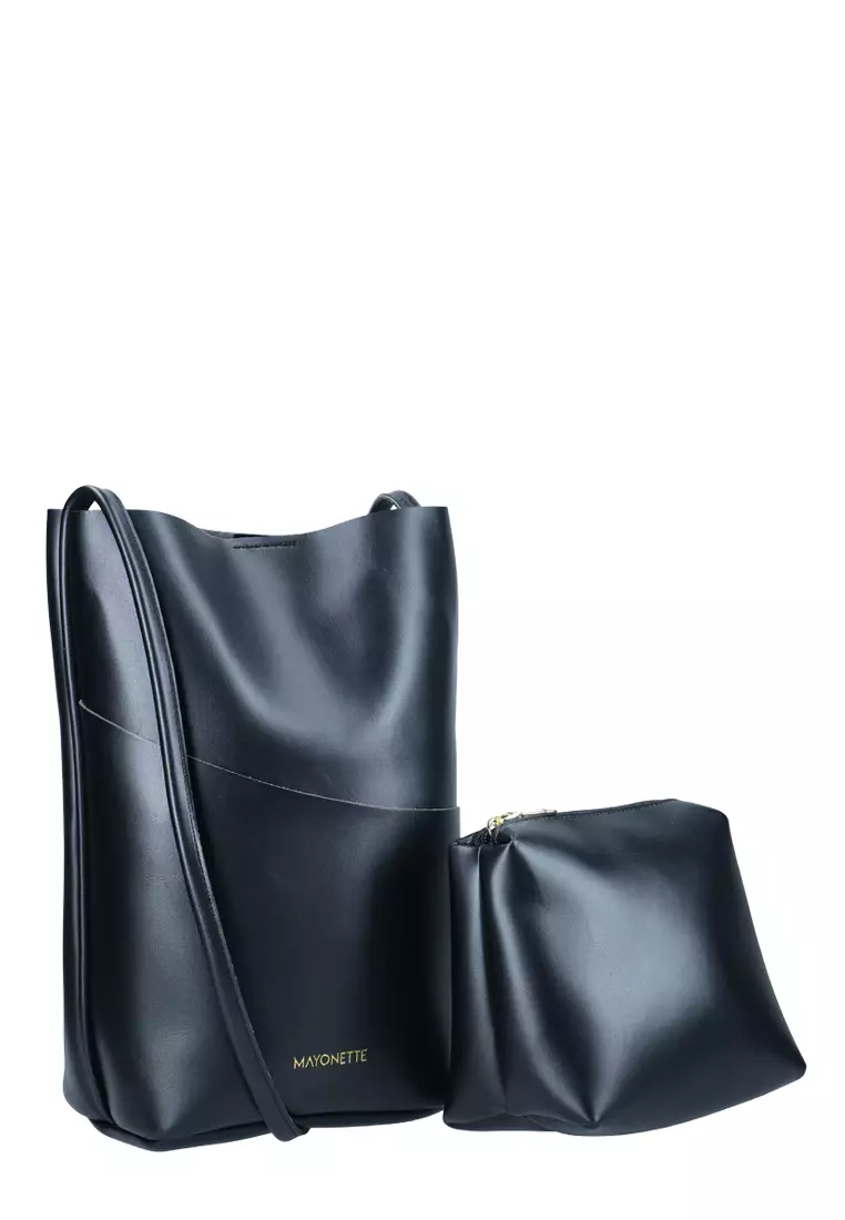 MAYONETTE Burgundy Shoulder Bag - Tas Shoulder Wanita - Black