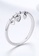 925 Signature 925 SIGNATURE Solid 925 Sterling Silver Love Craze Heart Charm Ring B9B2DAC914878AGS_3