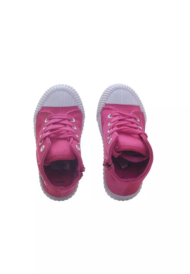 Disney Minnie Sepatu Anak Canvas Hi Cut Minnie Mouse Pink