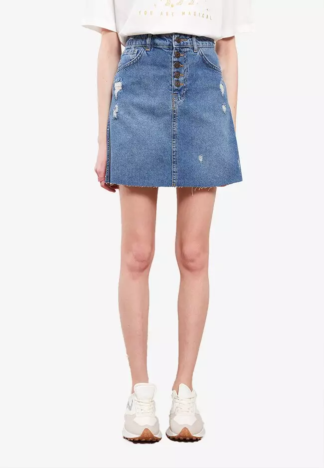 Buy LC Waikiki Standard Fit Rodeo Jean Skirt 2024 Online ZALORA