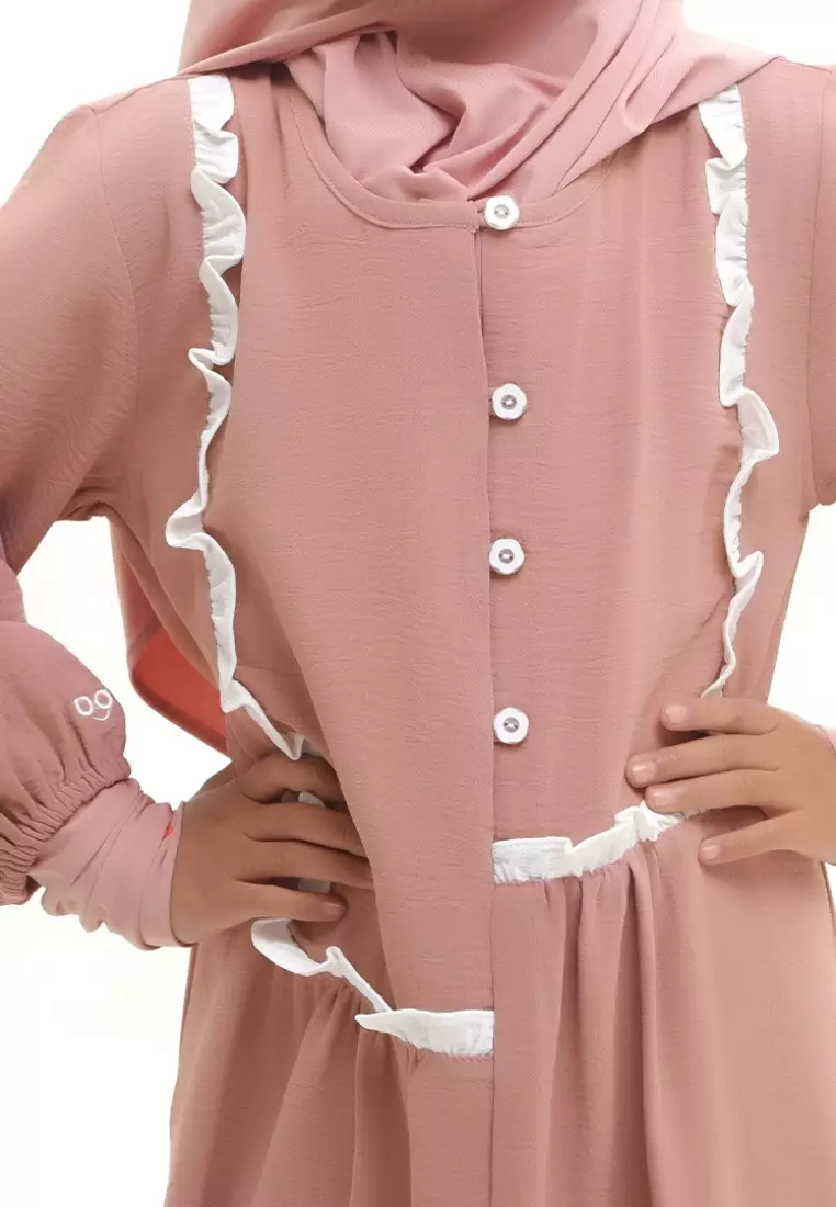 Rabbani - Baju Muslim Anak Gamis Bani Batuta Cantya Z1M Exclusive Salem