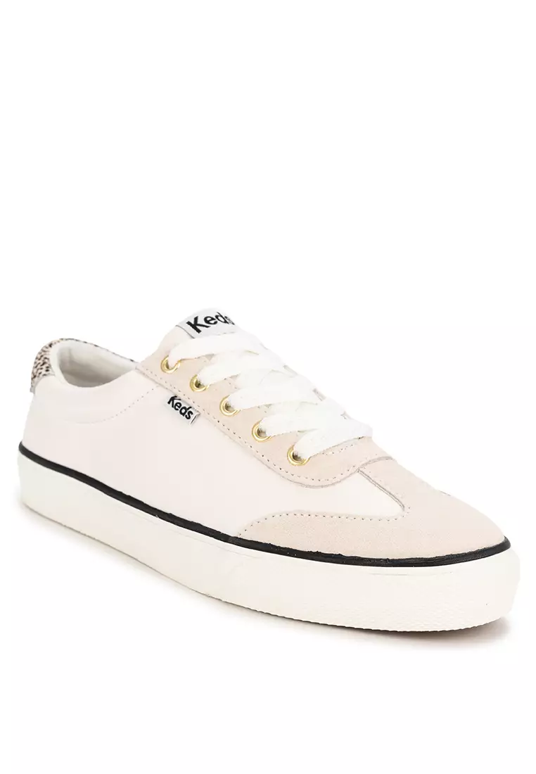 Discount on Keds  shoes - SKU: Jump Kick T-Toe Leather/Suede Calf Hair Heel Sneakers