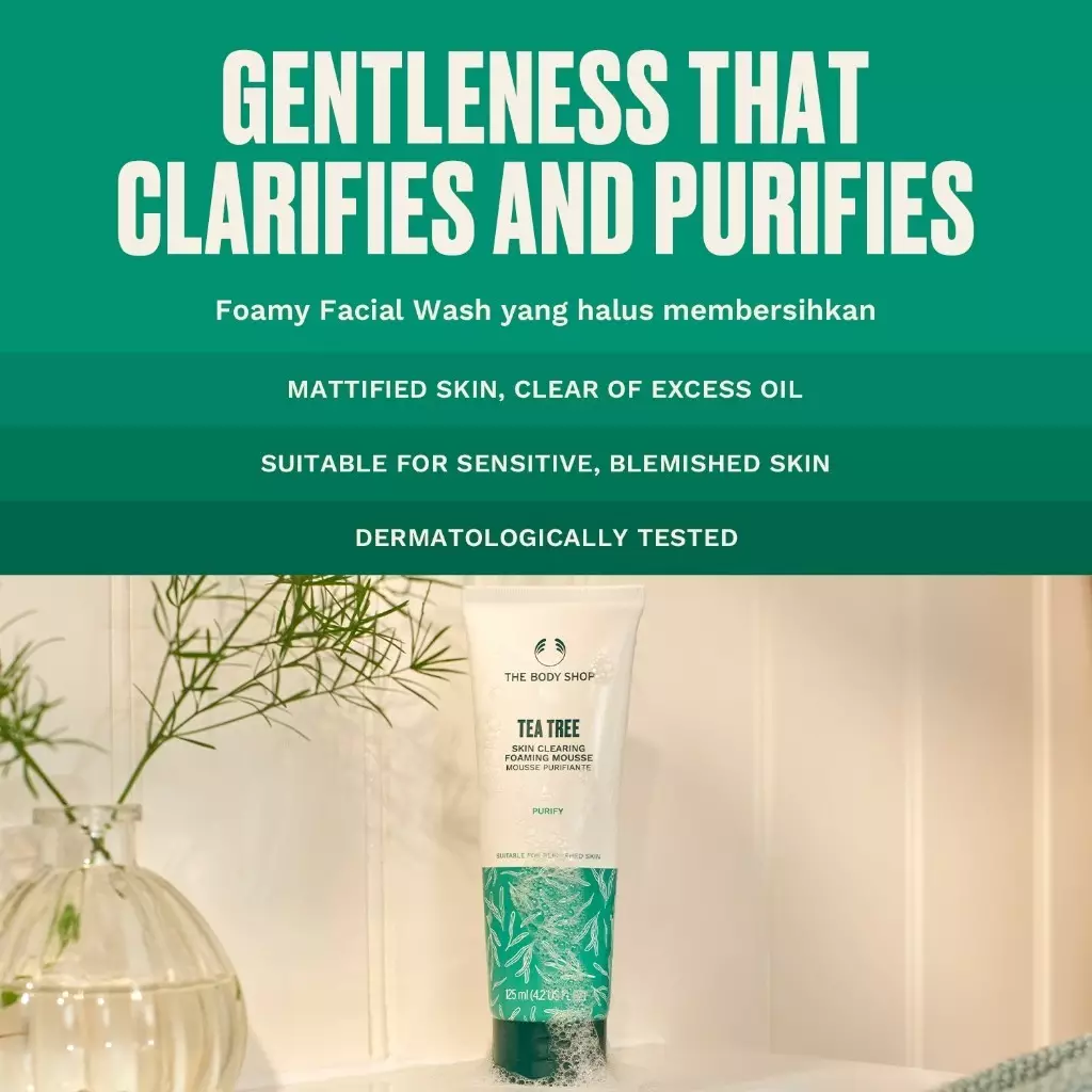 Tea Tree Skin Clearing Foaming Cleanser Face Wash 125ml