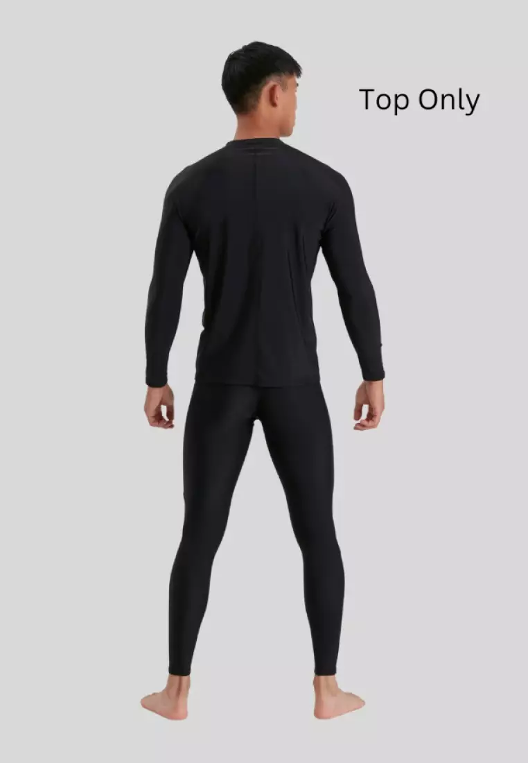 Black Zip Long Sleeve Top