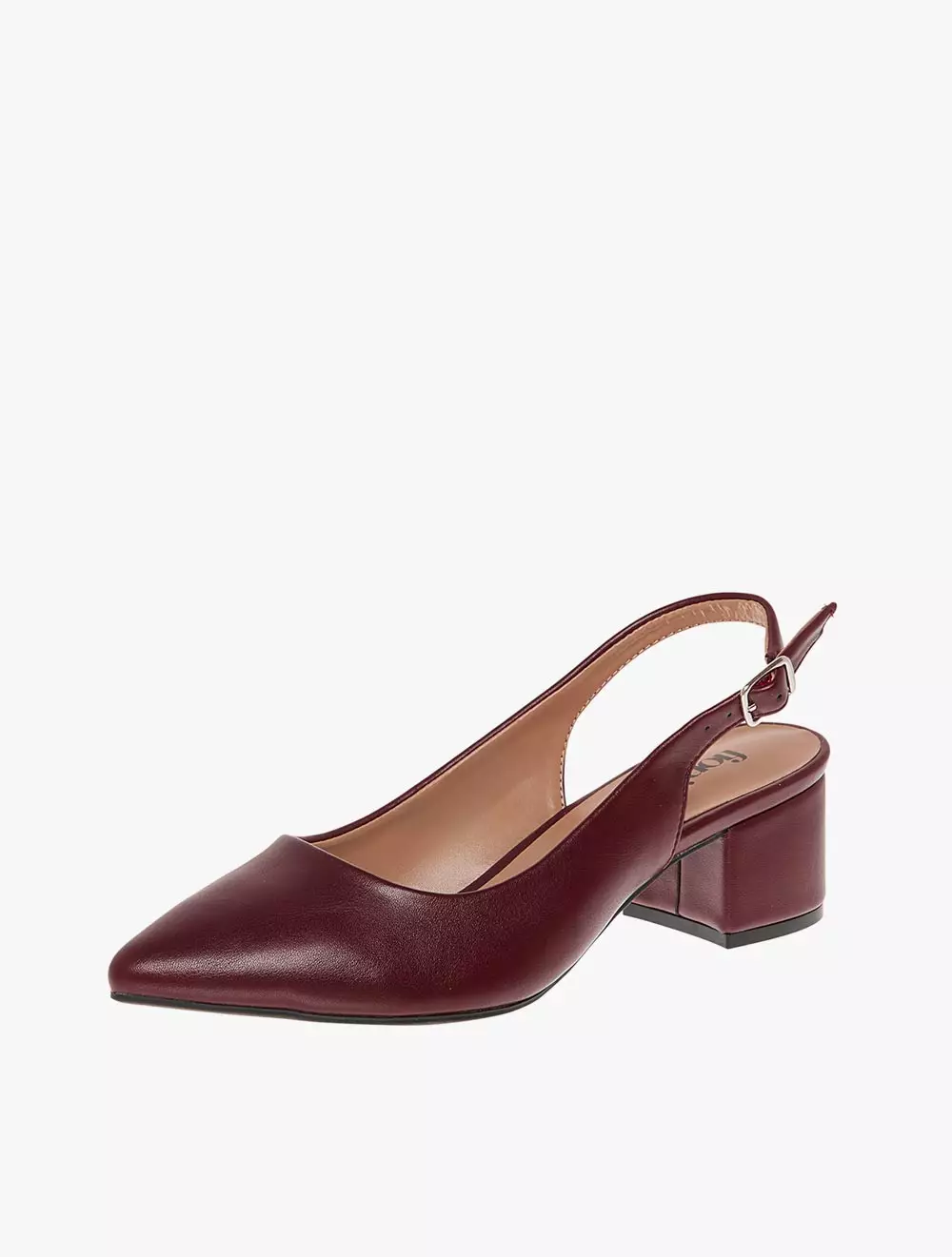Payless Fioni Women Mana Low Block Heels - Dark Red_04