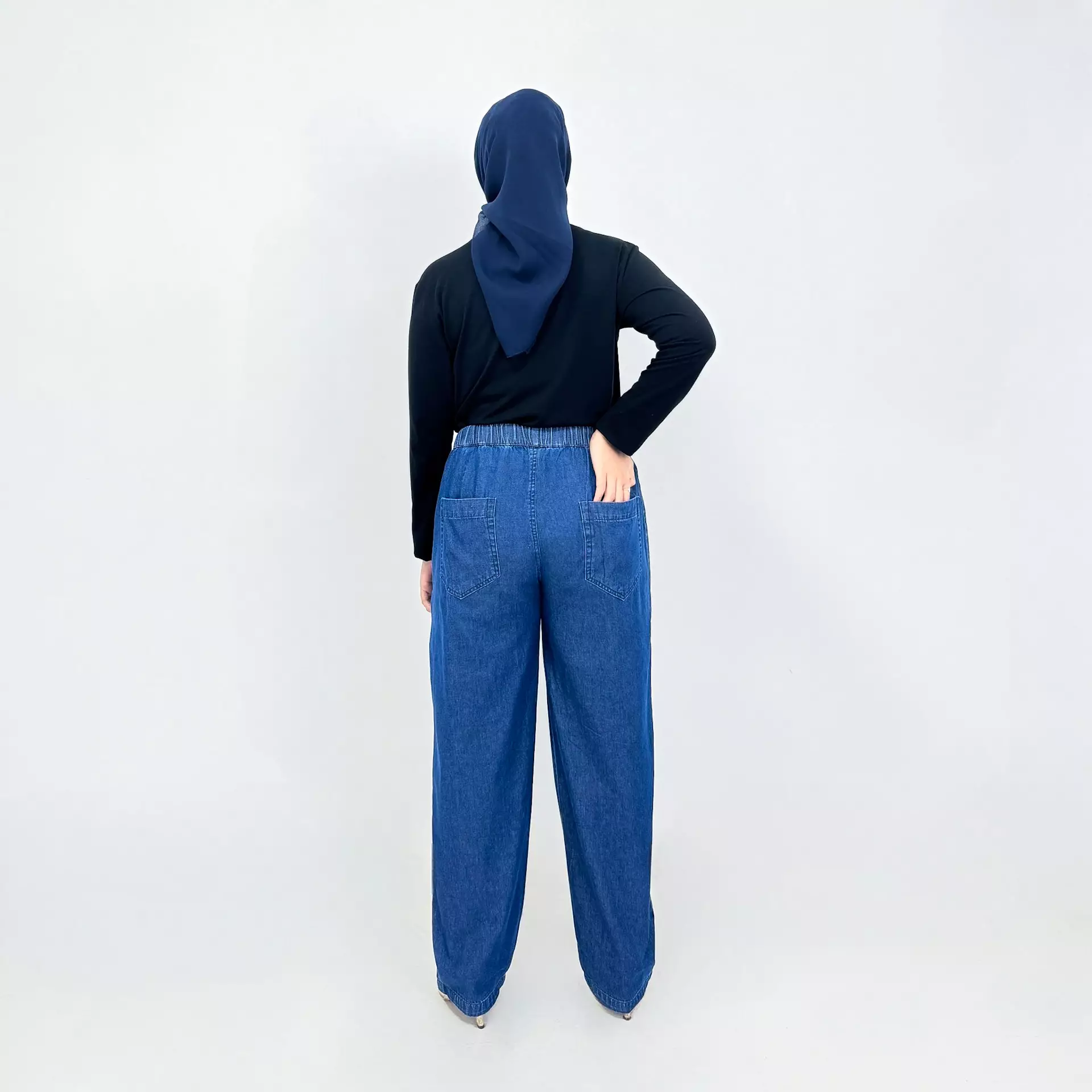 Celana Panjang Denim Wanita Tasya Baggy Pants