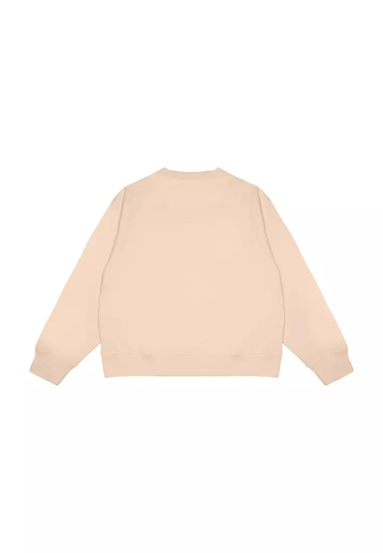 3Second Women's T-Shirt Long Sleeve Boxy Fit Cotton Mandy 160326