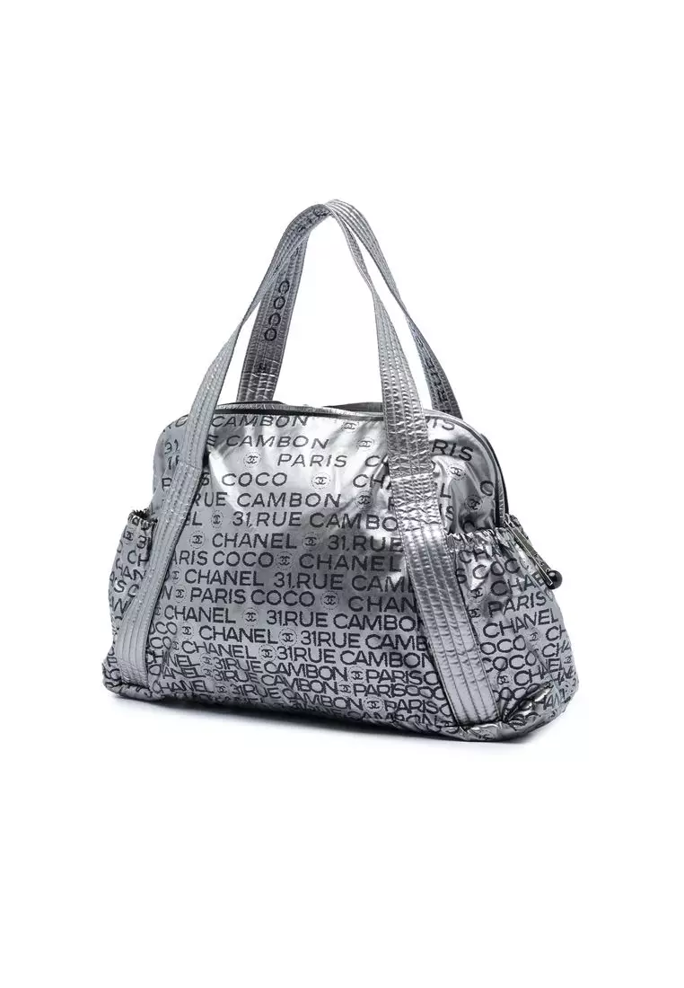 Pre-Loved Chanel Metallic Coated Canvas Unlimited Ligne Tote