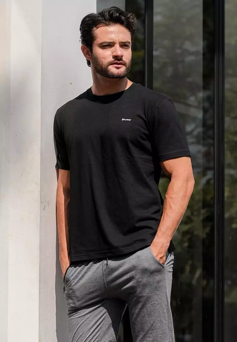 Fitwear - Koas Pria TOMMY PREMIUM COTTON SHORTSLEEVE - BLACK 24S