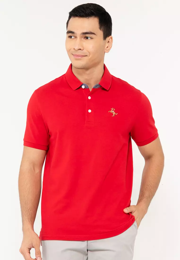 Buy GIORDANO Men's Antimicrobial Embroidery Polo 01011251 Online ...