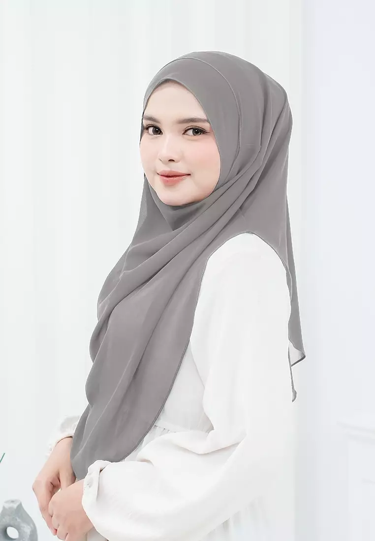 HIJAB INSTAN ZHAZA - MONKEY GREY