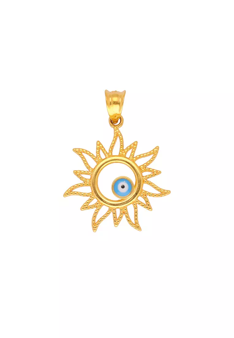 Buy Arthesdam Jewellery Arthesdam Jewellery 916 Gold Evil Eye Sun
