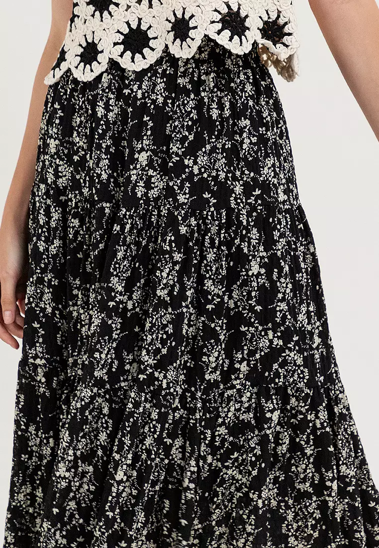 Janina Floral Long Skirt