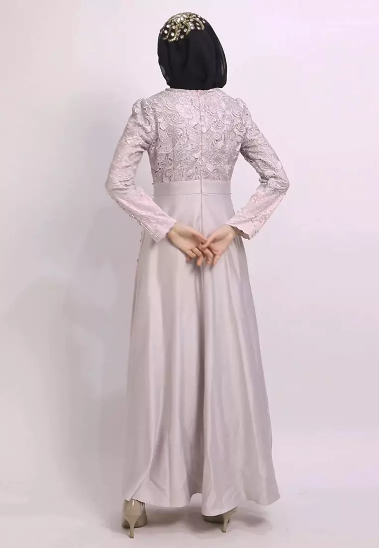 Bibiq Gamis Satin Brokat