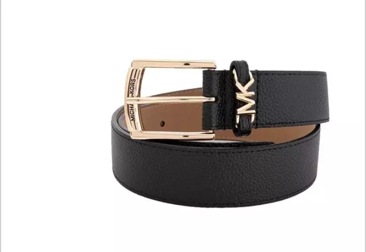 Jual Michael Kors 558912 Michael Kors Belt Logo Mk Leather Black