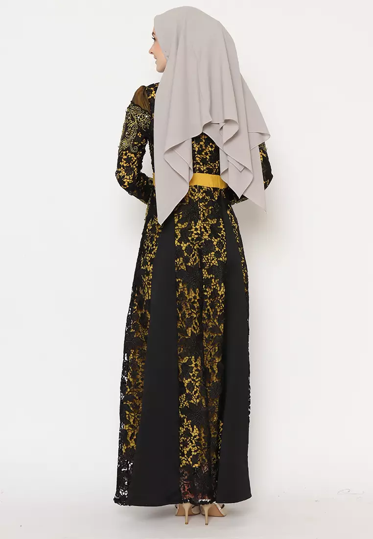 Bibiq Gamis Brokat Satin