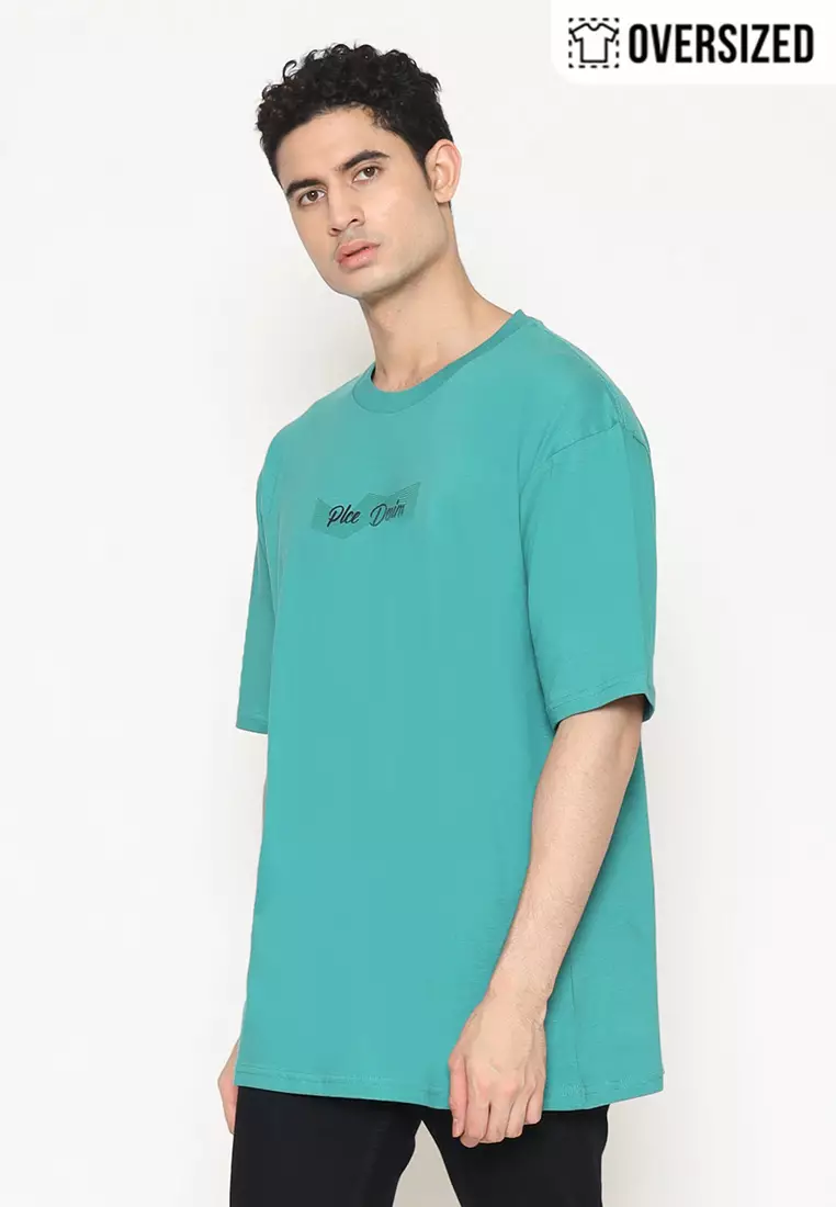 POLICE T-Shirt Cotton Oversized Pria 2079260021