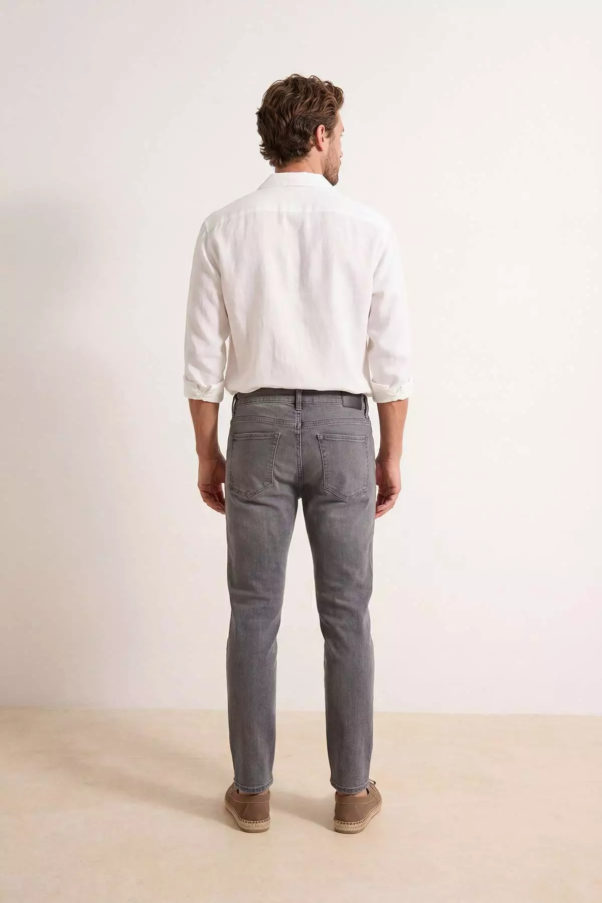 Slim Fit Stretch Fabric Denim Pants Jeans