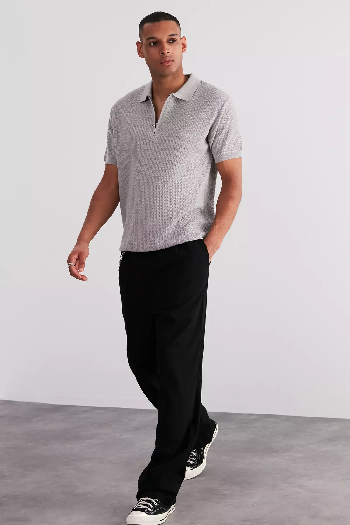 Knit Polo Shirt