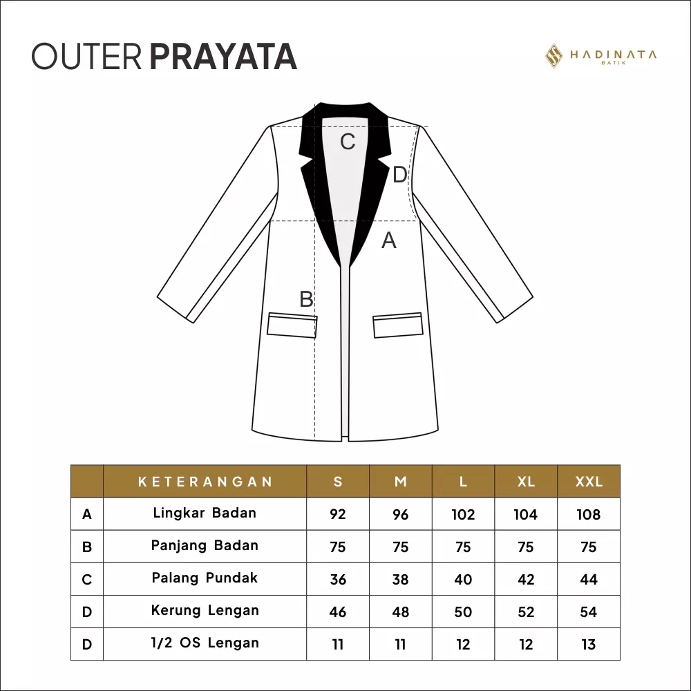 Hadinata Batik Wanita Outer Furing Dobby Prayata