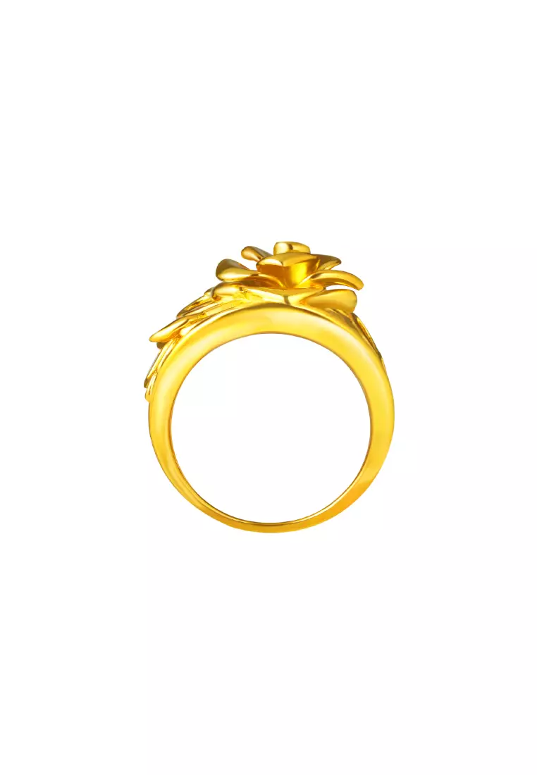 TOMEI Sri Puteri Collection Rosa Ring, Yellow Gold 916