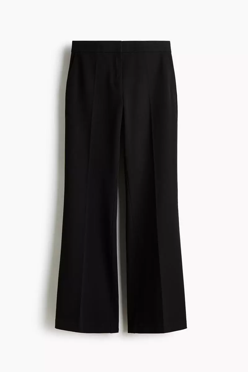 Flared tailored trousers