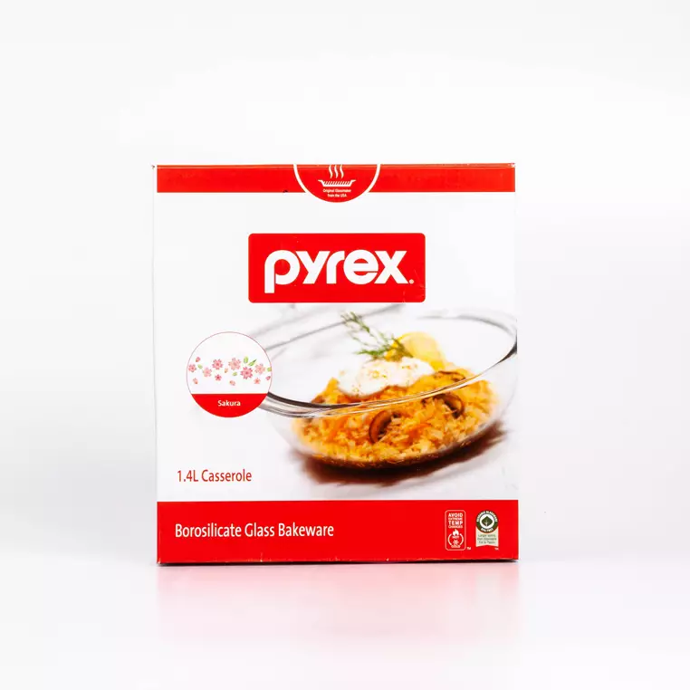 Buy Pyrex Pyrex 1400ML Heat Resistant Tempered Glass Casserole with Lid