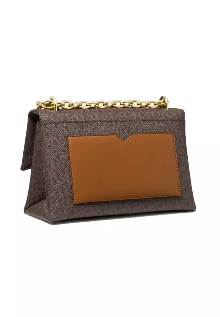 Michael kors md best sale shldr flap leather