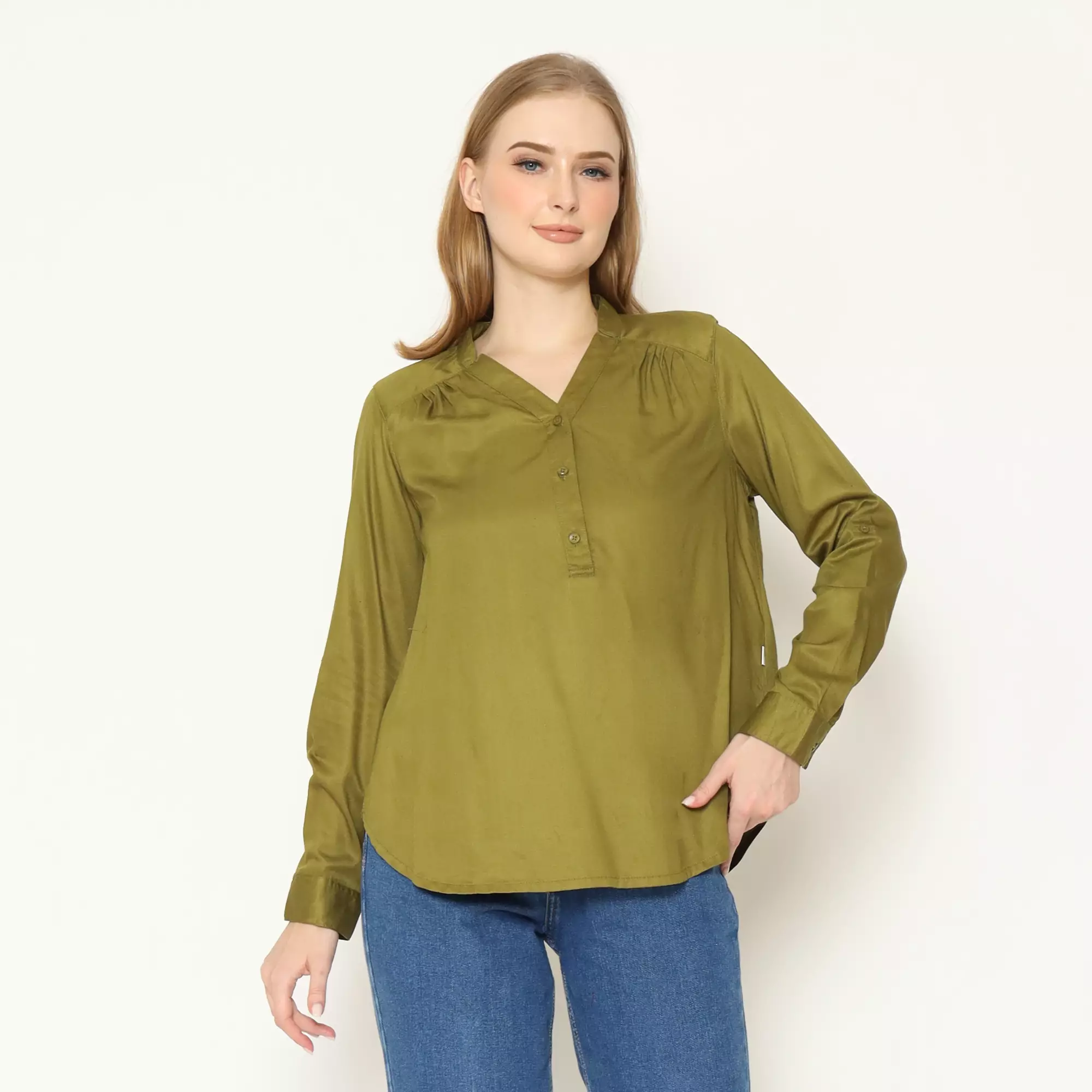 Anala Blouse Olive