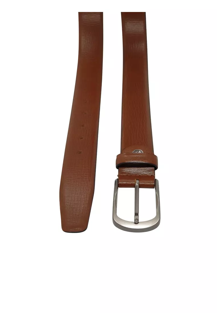 Formal Leather Mens Belt - Business Belt Brown - Gallan