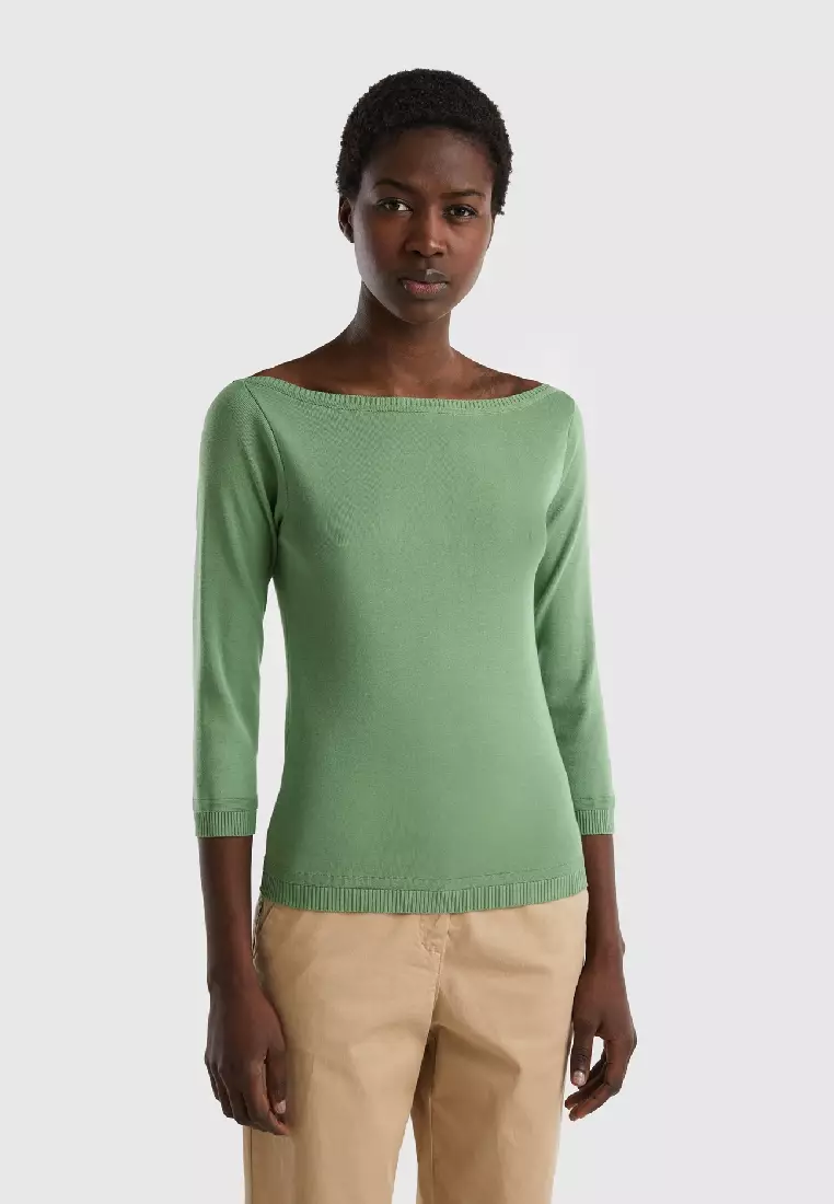 Wide neck cheap sweater women's
