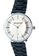 EGLANTINE black and white and silver EGLANTINE® Paname 40mm Unisex Silver Alloy case Quartz Watch, White dial on IP Black Steel Bracelet 2DB44AC0B8455EGS_2