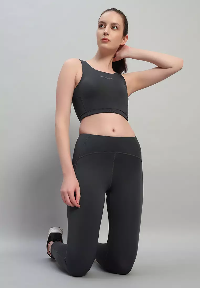 Women's Ultra-Stretch Nylon Lycra Grey Leggings
