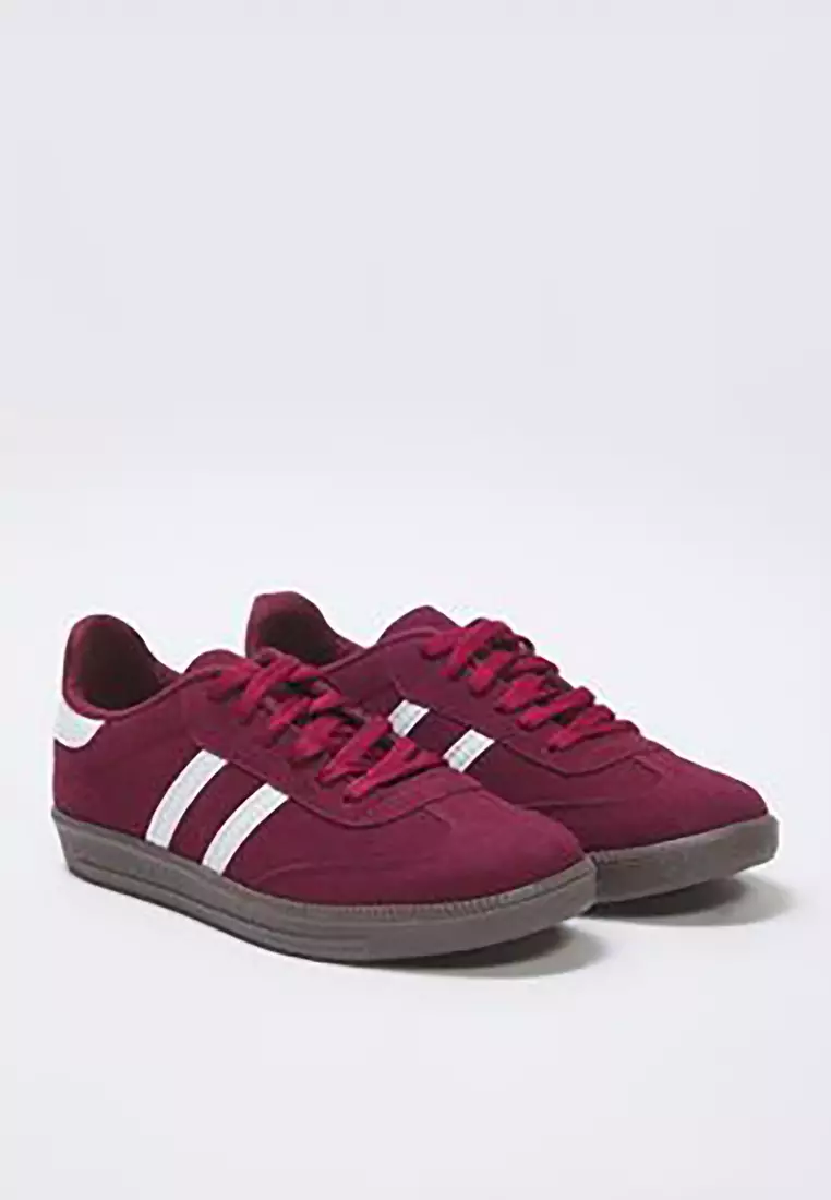 Retro Claret Red Women's Sports Shoes - Lace-Up Takaw25Sn00005
