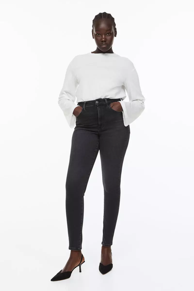 True To You Skinny Ultra High Ankle Jeans