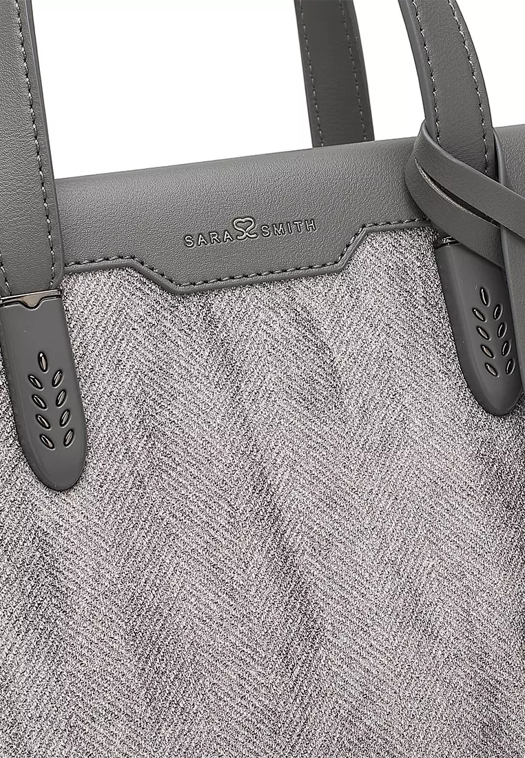 Women's Top Handle Bag / Sling Bag / Crossbody Bag / Shoulder Bag - Dark Grey