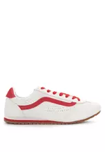 Suede Marshmallow/Racing Red