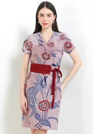 sachin and babi light blue dress dress-batik-pesta main image 1