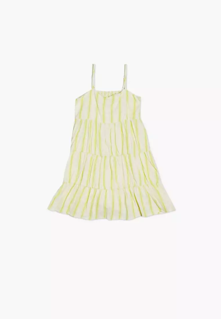 Forever 21 yellow striped dress cheap