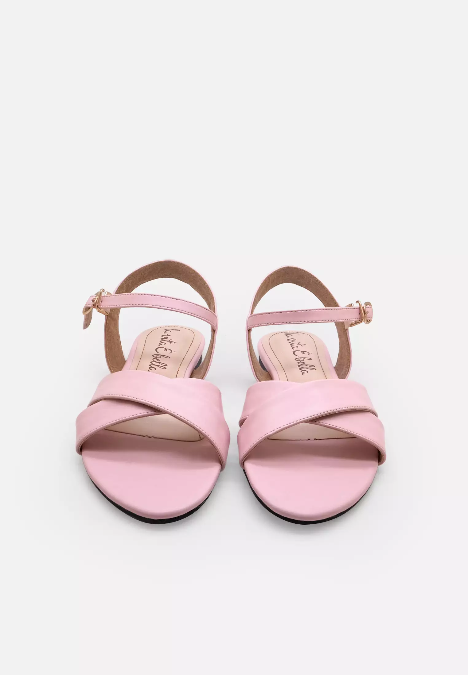 Sunny Ankle Strap Sandal Flat Wanita Vegan Leather