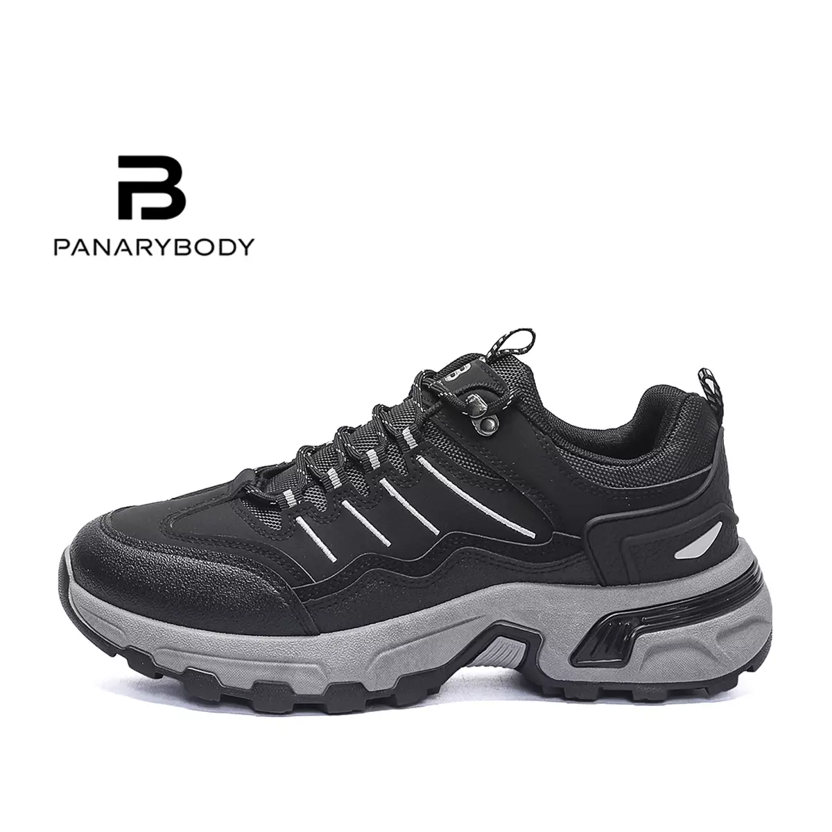 Sepatu Pria Hiking Outdoor Ootd Sneakers Cowok Bertali QNT916